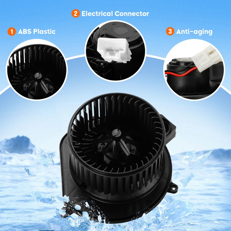PetMigo HVAC Blower Motor with Fan Cage - Replaces 68003996AA, 700255, 68038826AB Fit for 2007-2011 Dodge Nitro | Fit for Jeep Liberty 2008-2012 - Image 2